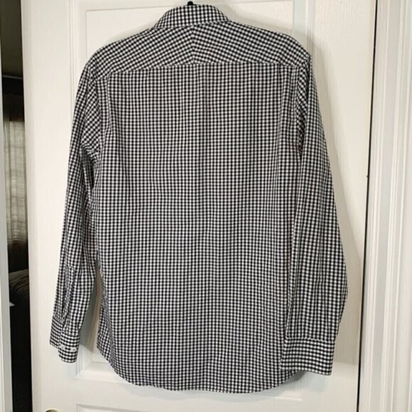 Penguin Heritage Slim Flit Checkered Button Down Lightweight Dress Shirt - Picture 8 of 9